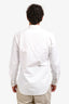 Thom Brown White Cotton Striped Button Down Shirt Size 3 Mens