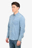 Acne Studios Blue Denim Button Down Shirt Size 48 Mens