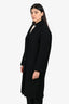 Max Mara Weekend Black Wool Coat Size 8
