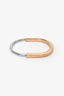 Tiffany & Co. 18K Yellow + White Gold Lock Bangle