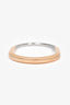 Tiffany & Co. 18K Yellow + White Gold Lock Bangle