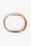 Tiffany & Co. 18K Yellow + White Gold Lock Bangle