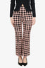 Gucci Pink/Black Tweed Trousers Size 38