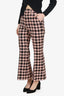 Gucci Pink/Black Tweed Trousers Size 38
