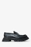 Alexander McQueen Black Leather 'Wander' Loafers Size 40