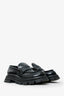Alexander McQueen Black Leather 'Wander' Loafers Size 40
