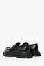Alexander McQueen Black Leather 'Wander' Loafers Size 40