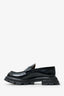 Alexander McQueen Black Leather 'Wander' Loafers Size 40