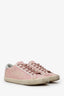Golden Goose Pink Leather 'SuperStar' Sneakers Size 40