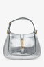 Gucci Silver Metallic Lizard Mini Jackie 1961 Shoulder Bag With Chain