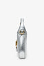 Gucci Silver Metallic Lizard Mini Jackie 1961 Shoulder Bag With Chain
