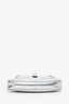 Gucci Silver Metallic Lizard Mini Jackie 1961 Shoulder Bag With Chain