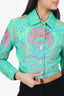 Versace Blue/Green/Pink Medusa Music Jacket Size 38