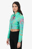 Versace Blue/Green/Pink Medusa Music Jacket Size 38