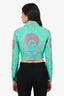 Versace Blue/Green/Pink Medusa Music Jacket Size 38