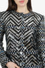 Pre-Loved Chanel™ 21K Black/White Sequin Tweed Jacket Size 38