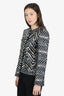 Pre-Loved Chanel™ 21K Black/White Sequin Tweed Jacket Size 38