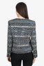 Pre-Loved Chanel™ 21K Black/White Sequin Tweed Jacket Size 38