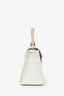 Goyard White Goyardine Saigon Mini Top Handle With Strap