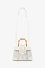 Goyard White Goyardine Saigon Mini Top Handle With Strap