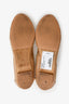 Pre-Loved Chanel™ CC Two Tone Metallic Mesh CC Ballerina Flats Size 37.5