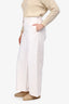The Row White Denim Wide Leg Jeans Size 8