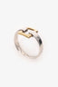 Tiffany & Co. Sterling Silver/18K Yellow Gold Buckle Ring
