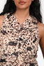 Ulla Johnson Cotton Cream/Navy Ruffled Tiered Maxi Dress Size 4
