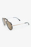 Tom Ford Black/Gold Aviator Sunglasses