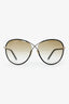 Tom Ford Black/Gold TF 344 Butterfly Sunglasses