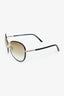 Tom Ford Black/Gold TF 344 Butterfly Sunglasses