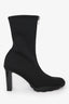 Alexander McQueen Black 'Slim Tread' Zippered Heeled Boots Size 39