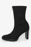 Alexander McQueen Black 'Slim Tread' Zippered Heeled Boots Size 39