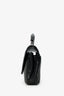Saint Laurent 2016 Black Chevron Leather Medium College Bag With Chain