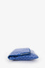 Goyard Blue Goyardine Leather 'Sainte Marie' GM Clutch