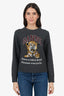 Ganni Grey Wool Tiger Sweater Size S
