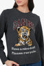 Ganni Grey Wool Tiger Sweater Size S