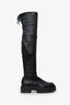 Stuart Weitzman Black Leather Knee High Boots Size 6.5