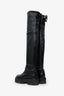 Stuart Weitzman Black Leather Knee High Boots Size 6.5
