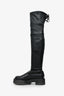 Stuart Weitzman Black Leather Knee High Boots Size 6.5