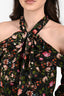 Erdem Black Floral Print Long Sleeve Blouse Size S