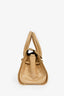 Jimmy Choo Beige Croc Embossed Small 'Rosalie' Top Handle Bag with Strap