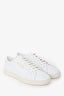 Saint Laurent White Leather Logo Sneakers Size 41