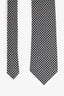 Tom Ford Navy/White Silk Patterned Neck Tie