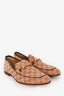 Gucci Brown Canvas GG Monogram Horsebit 'Jordaan' Loafers Size 9
