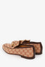 Gucci Brown Canvas GG Monogram Horsebit 'Jordaan' Loafers Size 9