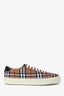 Burberry Brown Canvas Novacheck Lace-Up Sneakers Size 43 Mens