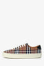 Burberry Brown Canvas Novacheck Lace-Up Sneakers Size 43 Mens