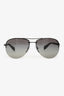 Prada Black/Grey Square Aviator Sunglasses