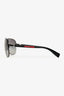 Prada Black/Grey Square Aviator Sunglasses
